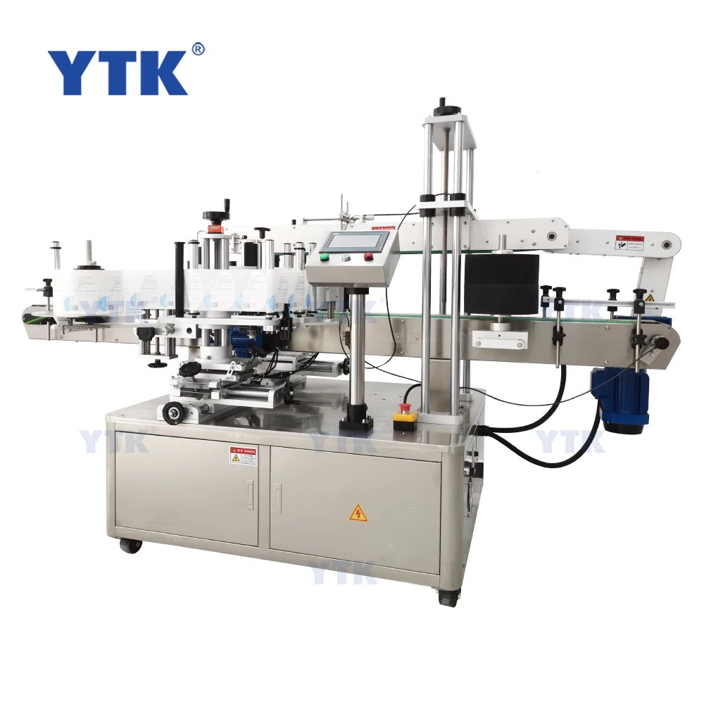Automatic double side labeling machine,square bottle labeling machine,automatic labeler application front and back side labeling