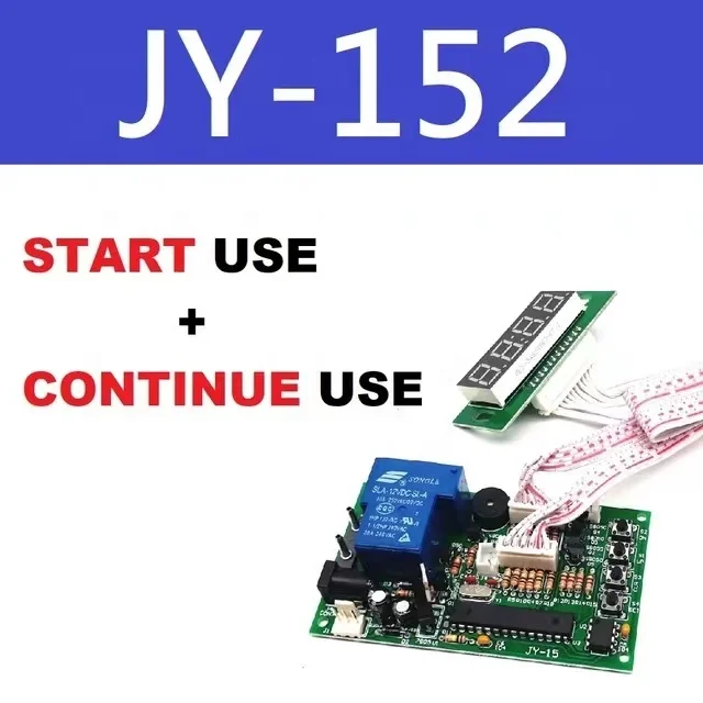 JY-152 2-секционный блок питания с таймером обратного отсчета времени для селектора монетоприемника