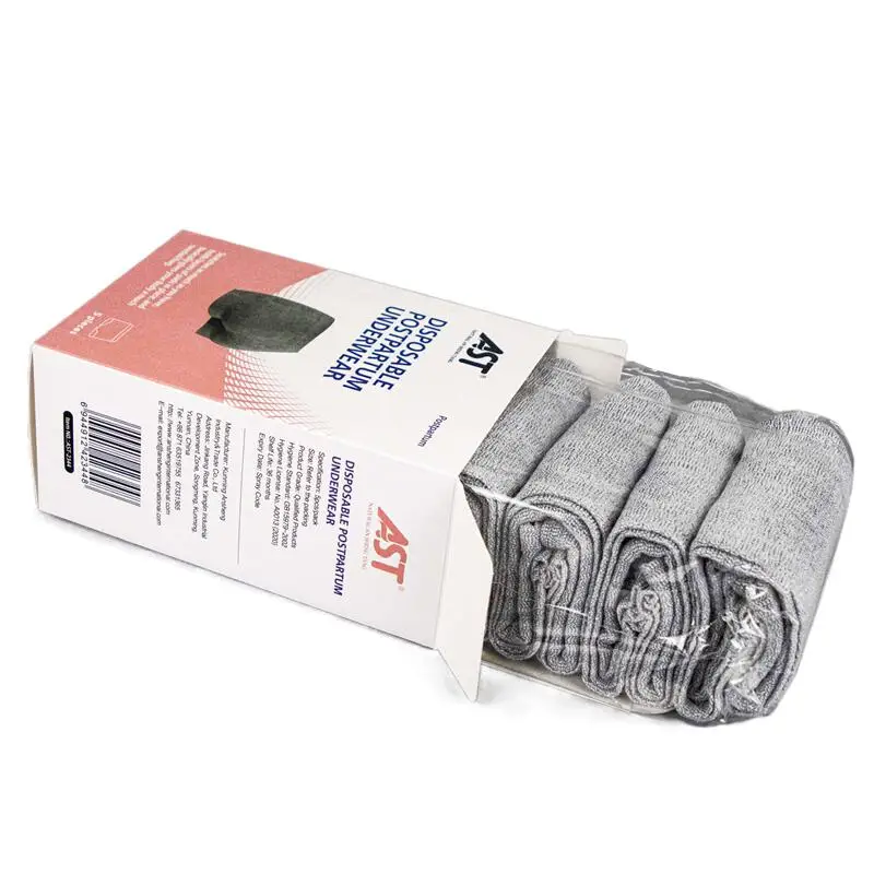 Popular AST customized disposable postpartum underwear super soft stretchy maternity microfiber underpants