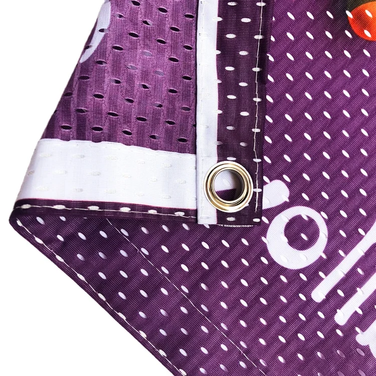 Outdoor Advertising Custom Printing Mesh Fence Banner Mesh Vinyl Polyester Mesh Banner