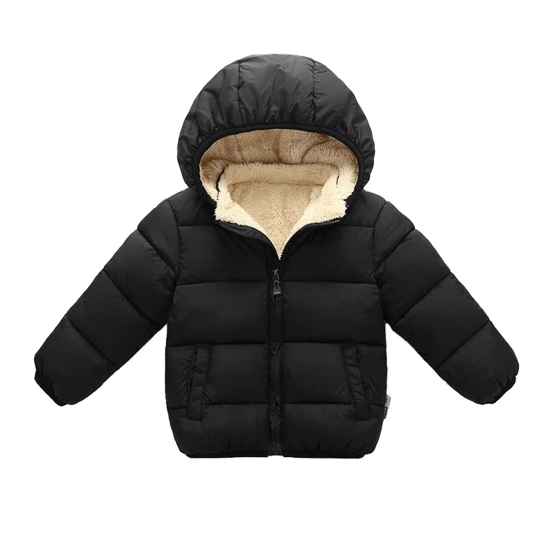 
casual infant winter thick jacket fashion baby warm hoodie jacket winter warm 