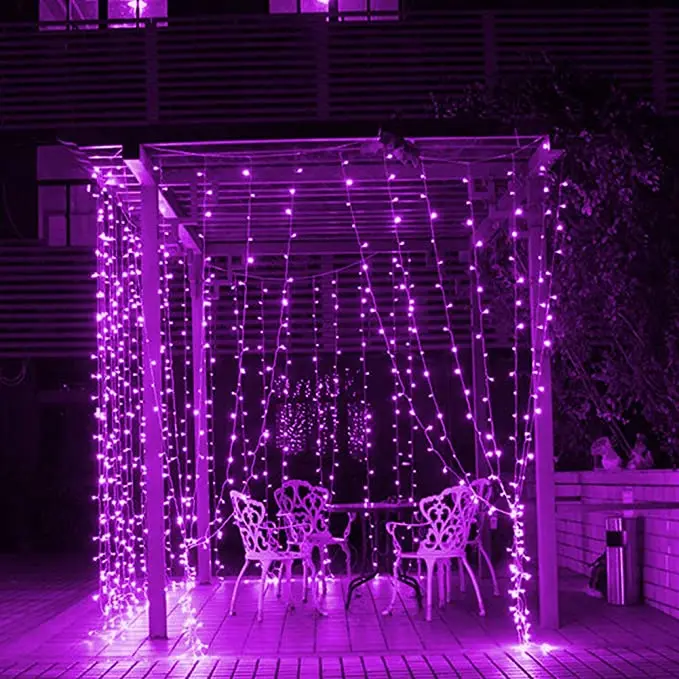 300 Window Curtain String Light Christmas Wedding Party Garden Bedroom Indoor Outdoor Wall Decoration