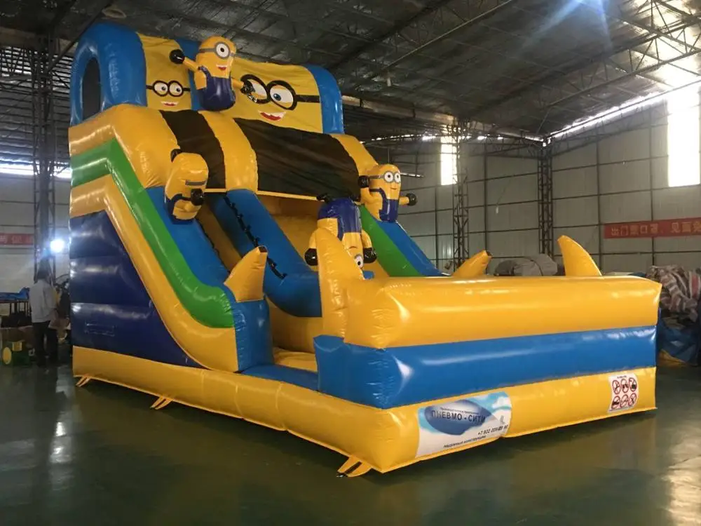 The Latest Cartoon Yellow Inflatable Slide