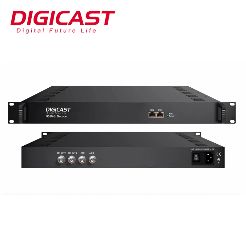 (DMB-9010S) 5 лет гарантии MPEG-2 H.264 ASI декодер SDI IP к ASI SDI интегрированный приемник и декодер