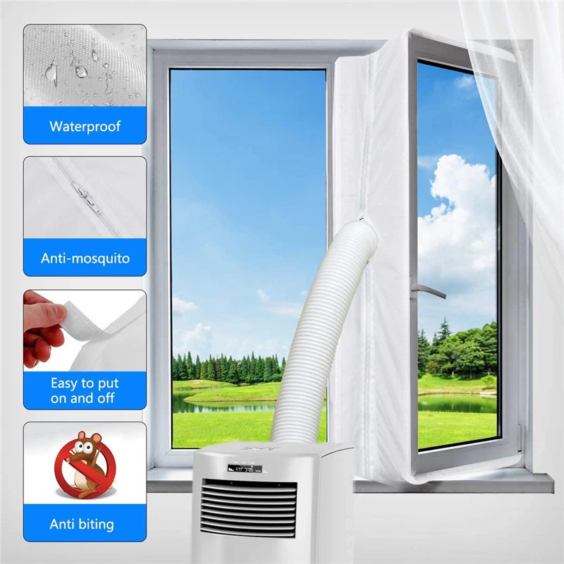 Air Conditioner Sealing Cloth For Window Air Conditioner Window Lock Seal Plate Soft Baffle Seal For All Mobile Air Conditioning