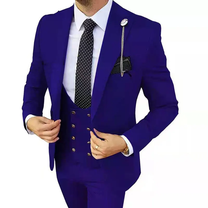 2023 Oem Trajes De Hombre Slim Fit Groom Wedding Business Tuxedo Suit Formal Gentleman 3 Pieces Blazer Designs For Set Men Suits