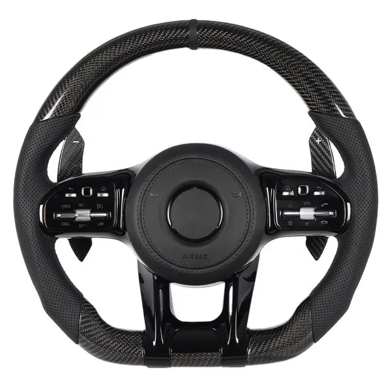 Автомобильный светодиодный руль из углеродного волокна для Mercedes Benz 808 C63 E63 W213 C43 A45 G63 G500 S63 GLA45 GL-S63 AMG
