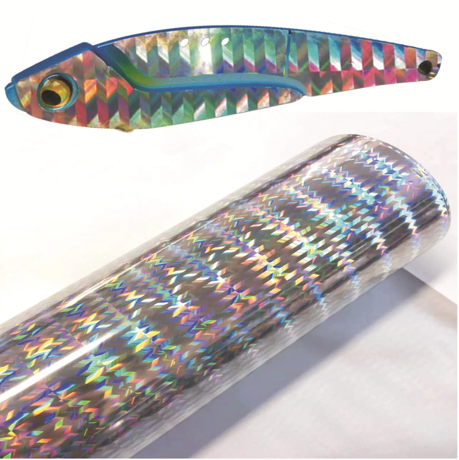 120meters/roll  64cm in width Assorted Reflective Silver Fishing Lure Stickers Adhesive Laser  Fish Scale Film