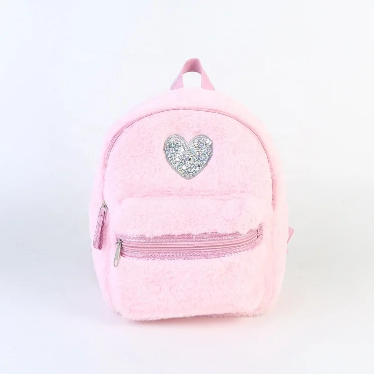 Trend Sweet Cute Korean Fashion Plush Small Fresh Multi-Purpose Backpack Girl New Fur Soft Girls School Backpack