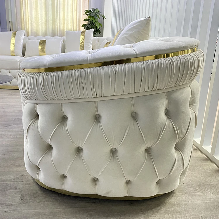 High quality american style Button Tufted Sofa Set Design For Living Room Sofa