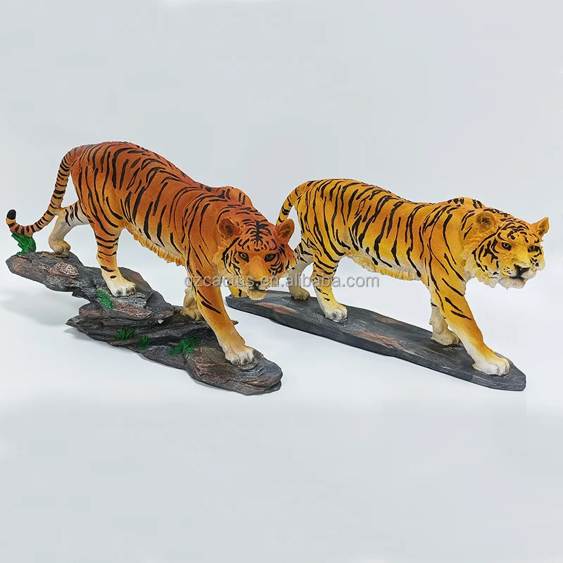 Resin gold leopard statue European creative hotel model room office porch art fengshui lucky gift panther sculpture decoration