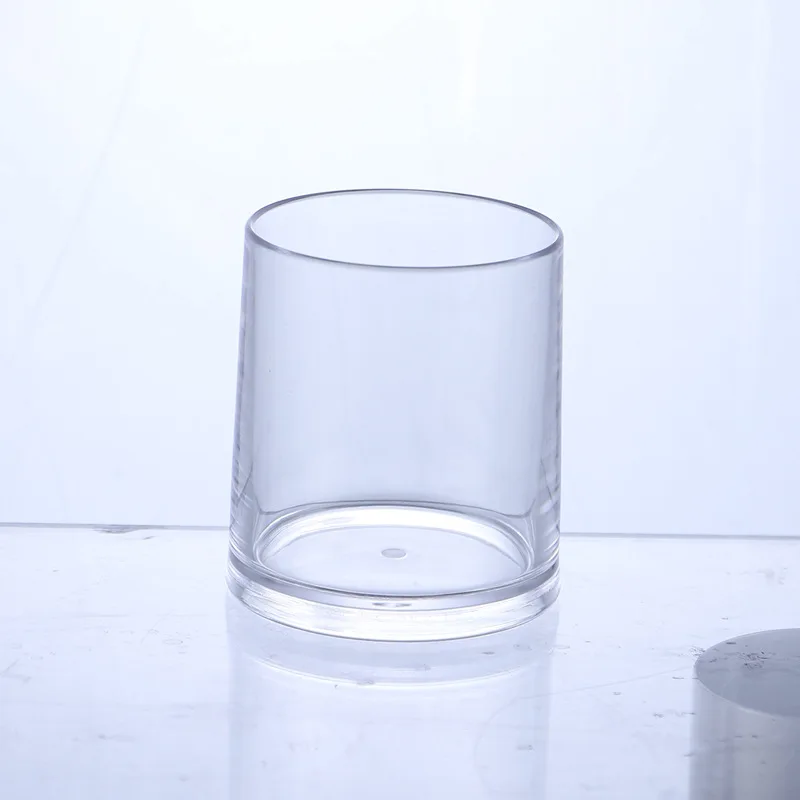 150ml Whiskey Drinking Glasses Food Safe Reusable Clear Plastic Drinking Water Cups Customised Brand Whisky Glass Cup