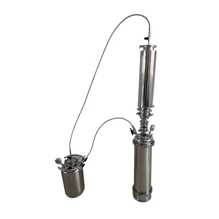 2lb closed loop extractor Systems with 8in recovery tank and diptube