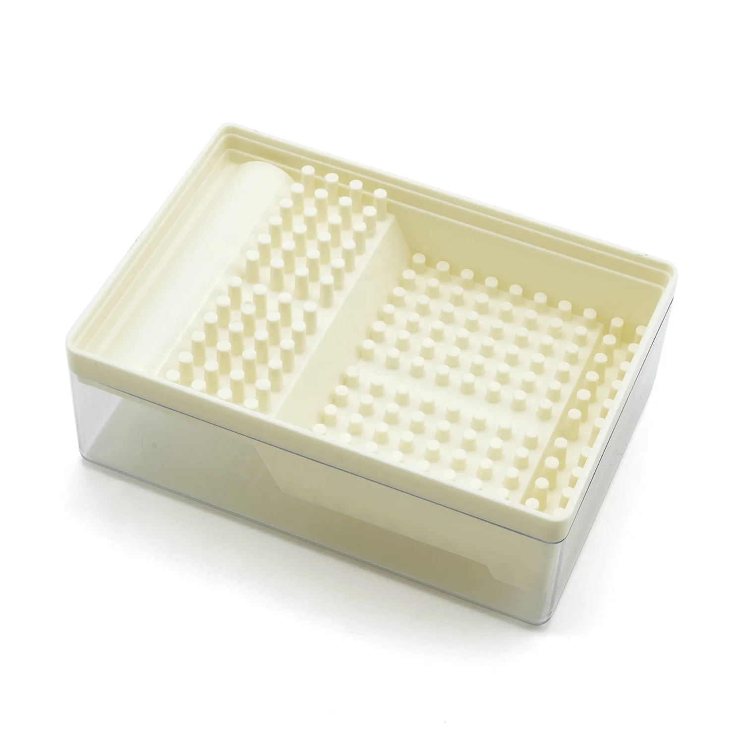 168 Holes Bur Holder Autoclave Sterilizer Case Disinfection Box Plastic Dental Burs Box Block Holder Dentistry Supplies