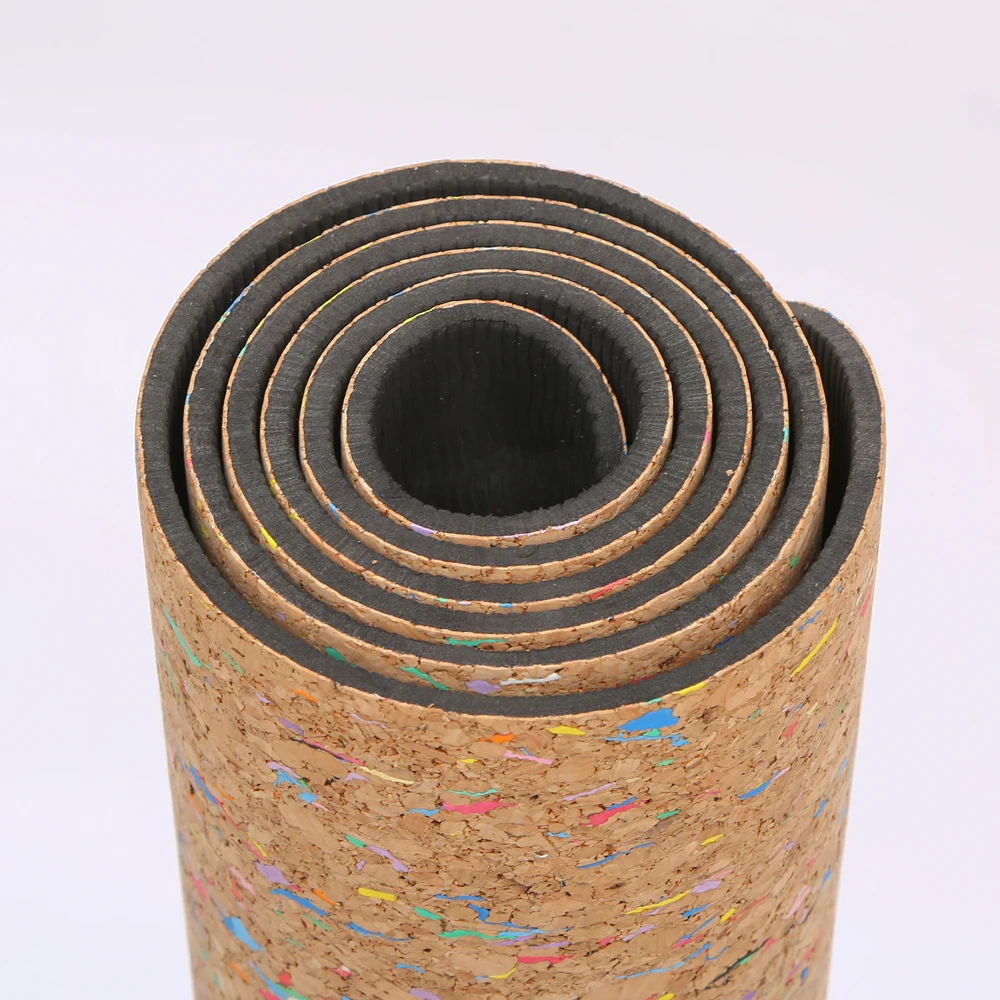 High Quality Custom Logo Organic Cork Yoga Mat for Yoga and Pilates
