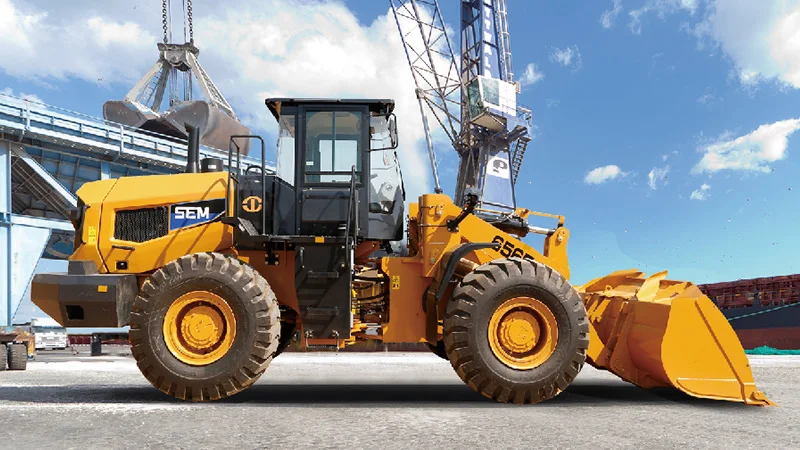 Earth-moving Machinery 5 ton Wheel Loader SEM656F Payload with Air Conditioner