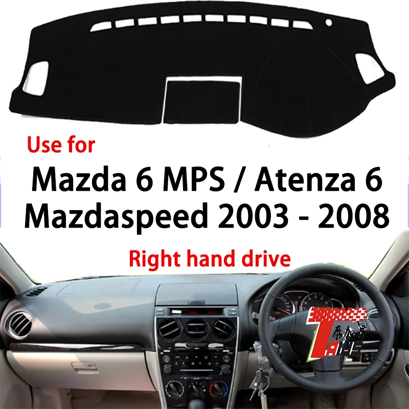 Taijs Anti dirty factory Accessories polyester material good quality car dashboard cover use for Mazda 6 MPS/Atenza 6 2003-2008