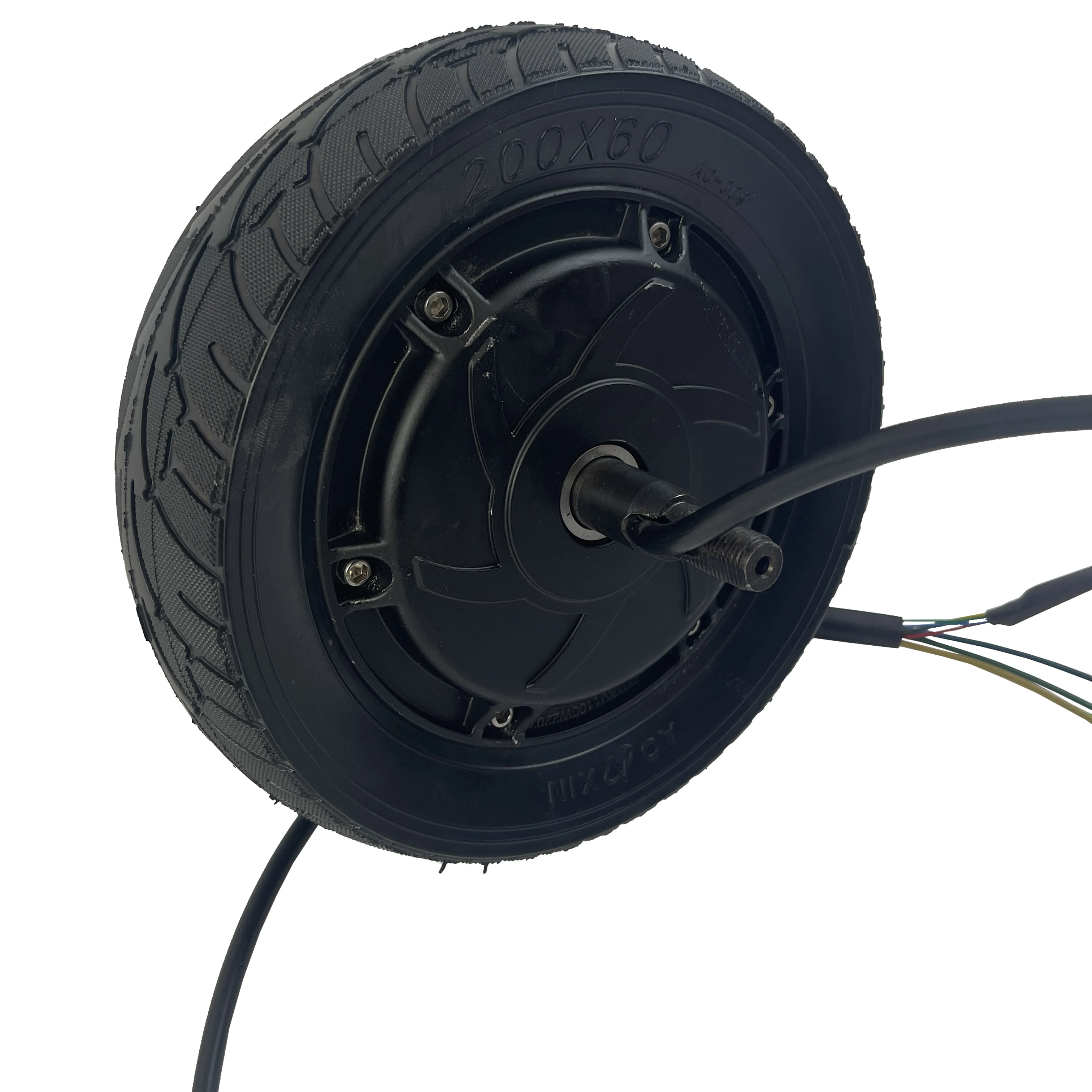 8 Inch Electric Bicycle Scooter Wheel Fat Tire 200*90 8'wheel Brushless Toothless Hub E Bike Front Wheel