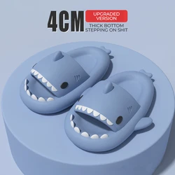 The Second Generation Of Sharks Slippers Women Wear Ins Tide Home With Non-Slip Custom Sports Slippers In Summer