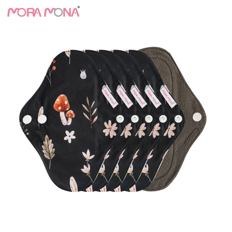  Гигиенические прокладки Mora Mona многоразовые моющиеся бамбуковые гигиенические полотенца экологичные для гигиенических