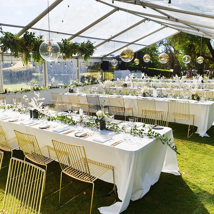 Luxury Wedding Events Banquet Tent Ceremony Church Marriage Marquee With Clear Roof And Sidewall