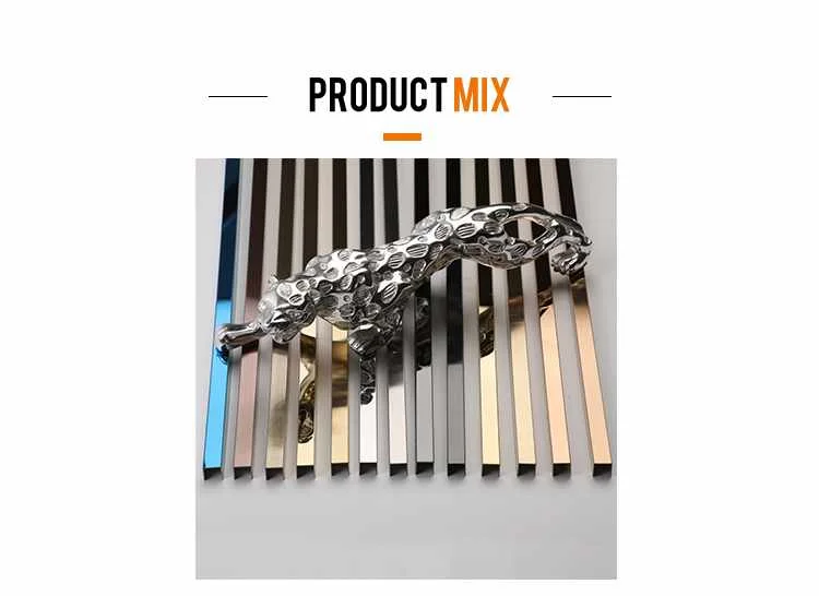 Decorative Standard Sizes Gold Stainless Steel U Shape Profiles Bar Channel Price Shower Room Floor Wall Edge Trim Protection 