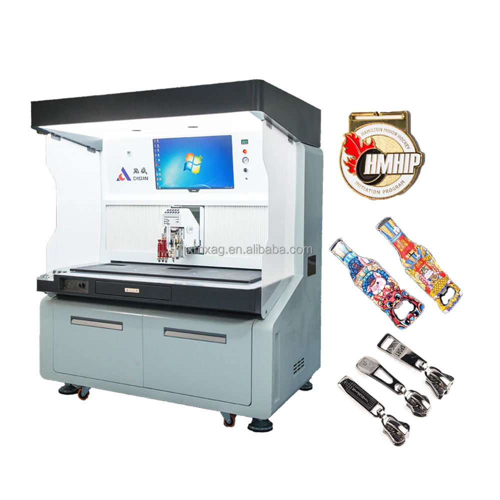 dispensing what? Glue And Paint / Paint dispensing machine Automatic Spray Painting Machine For Refrigerator Magnet Lapel