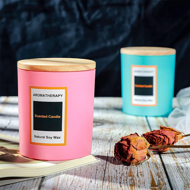 Vanilla Scent Crystal Organic Wax Paraffin Soy Candle