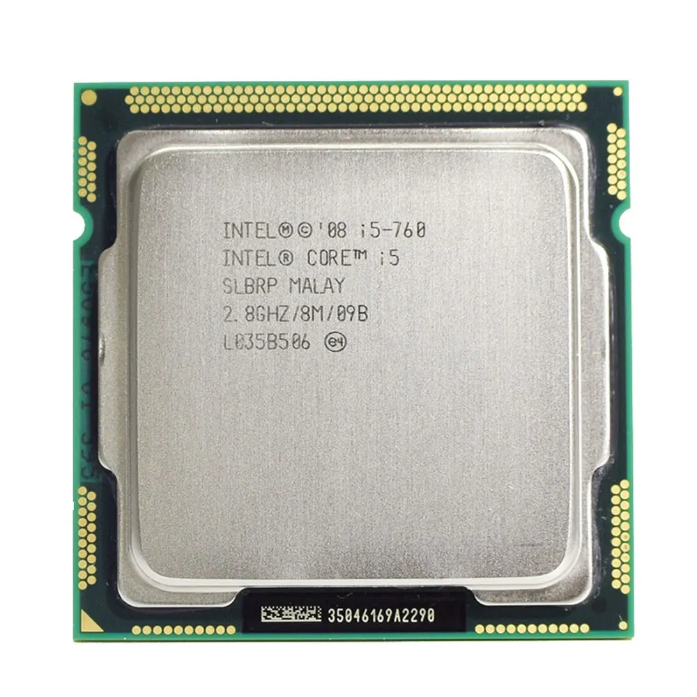 Intel Core I5-760 CPU Desktop Processor LGA 1156 Socket 2.8GHz 45 Nanometer Products Cache Main Place Stock Ready 100% test OK