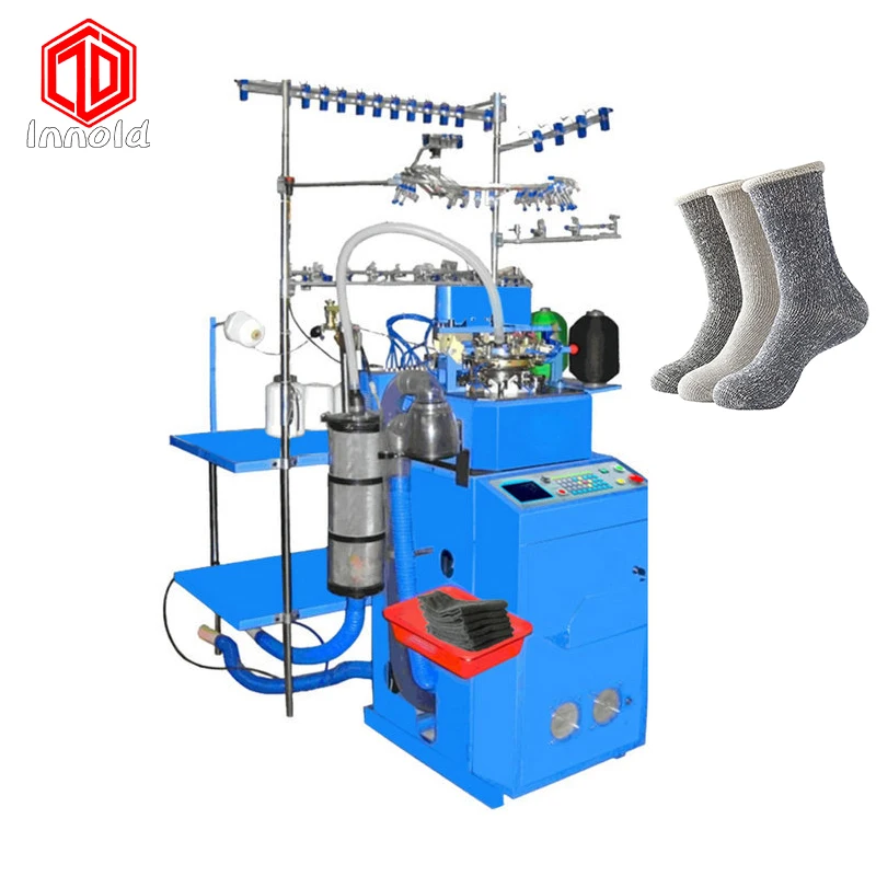 Full Automatic Double Cylinder Knitting Socks Making Machines For Sale