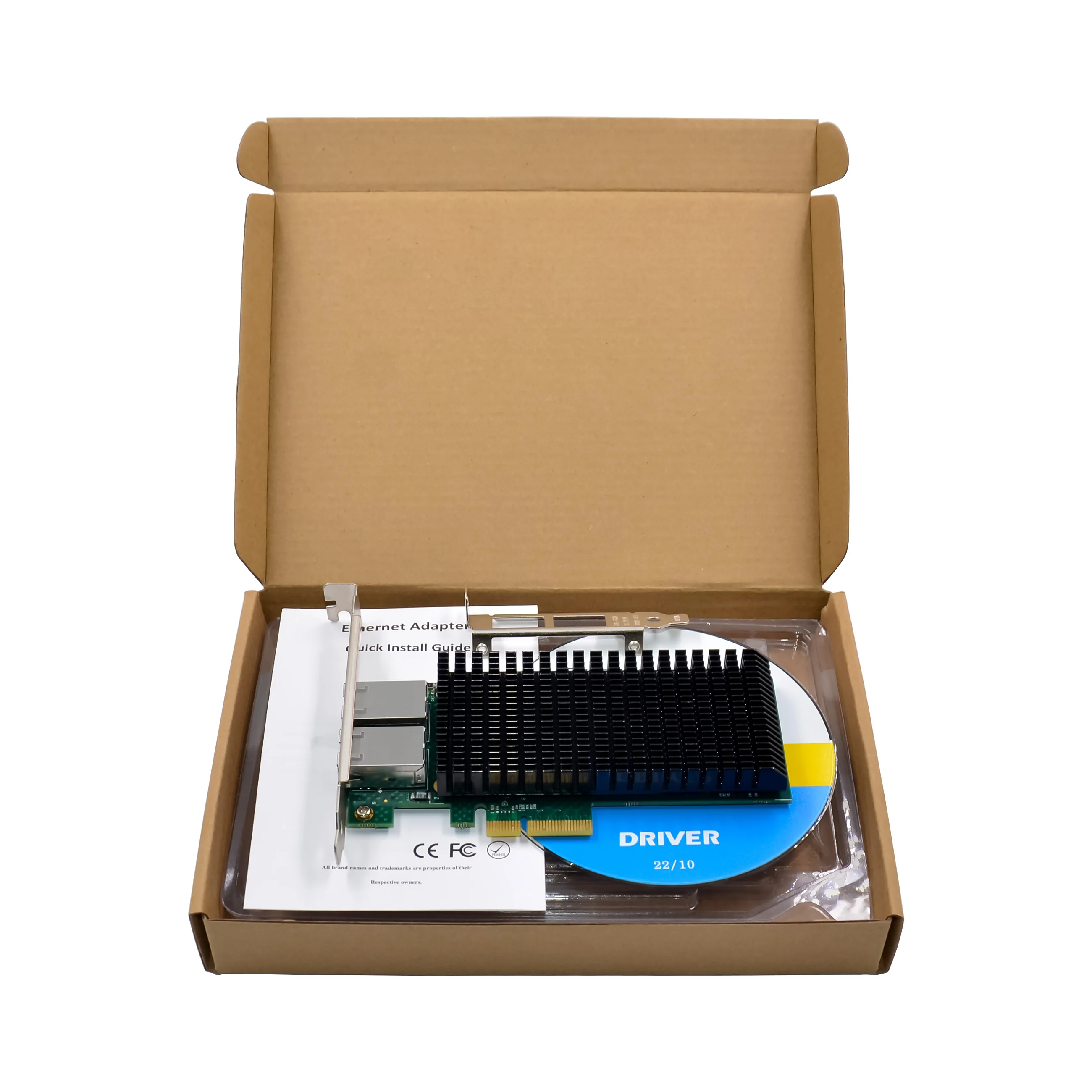 ST7319 PCIe X4 X540 Dual RJ45 Port 10G Gigabit Ethernet Server card For PCIe Network Adapter