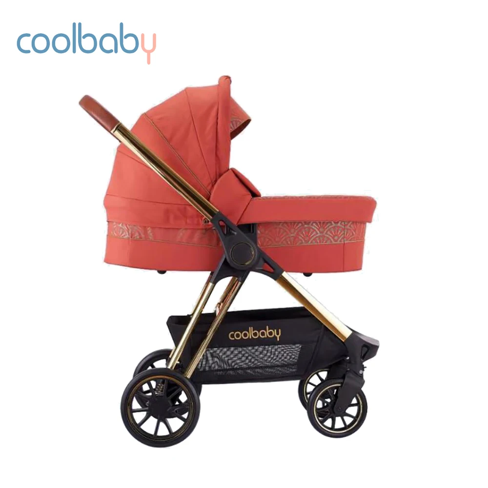 Cool baby 2022 new baby stroller adjustable handle baby stroller 3 in 1