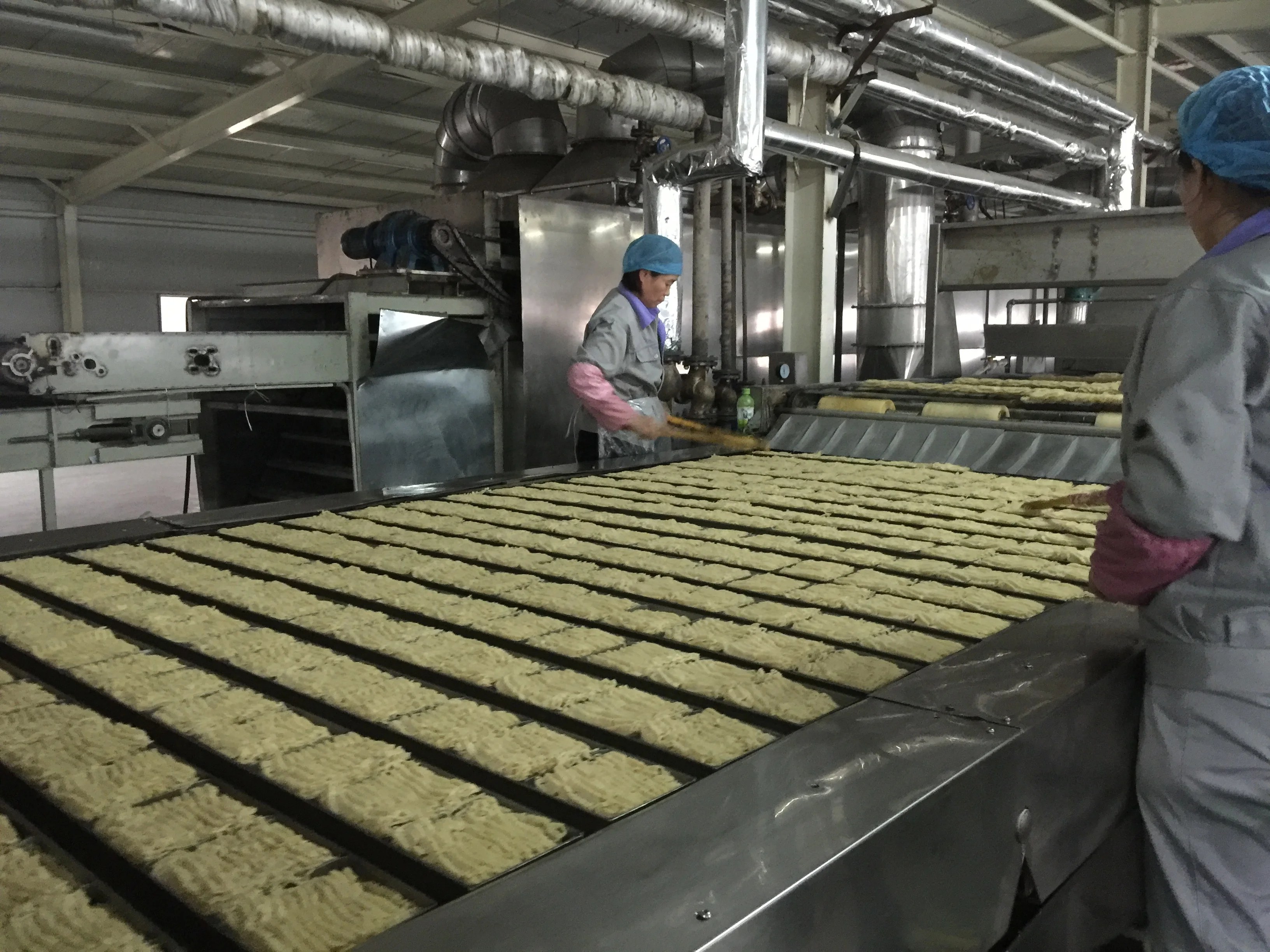 Ripple Fried Instant Noodle Making Machine/Waved Instant Noodle Production Line