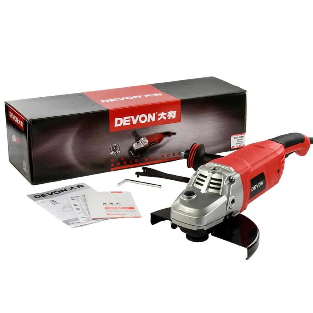 DEVON 230mm Angle Grinder Water-proof Speed Electric Battery Angle Grinder Machine