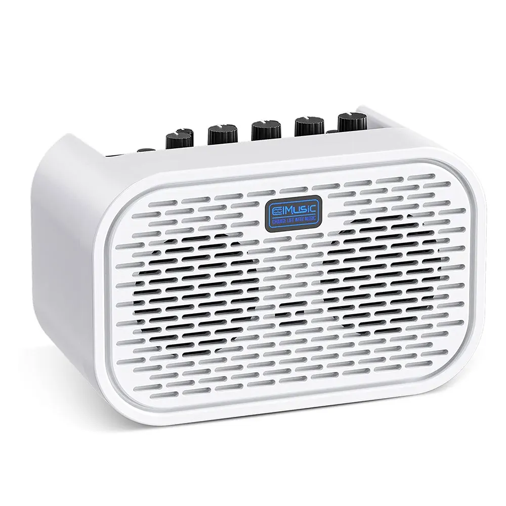 Gibson Les paul Electric Guitar 10W Rechargeable Electric Guitar Amplifier Speaker with 3-Band EQ, Distortion Channel, Bluetooth