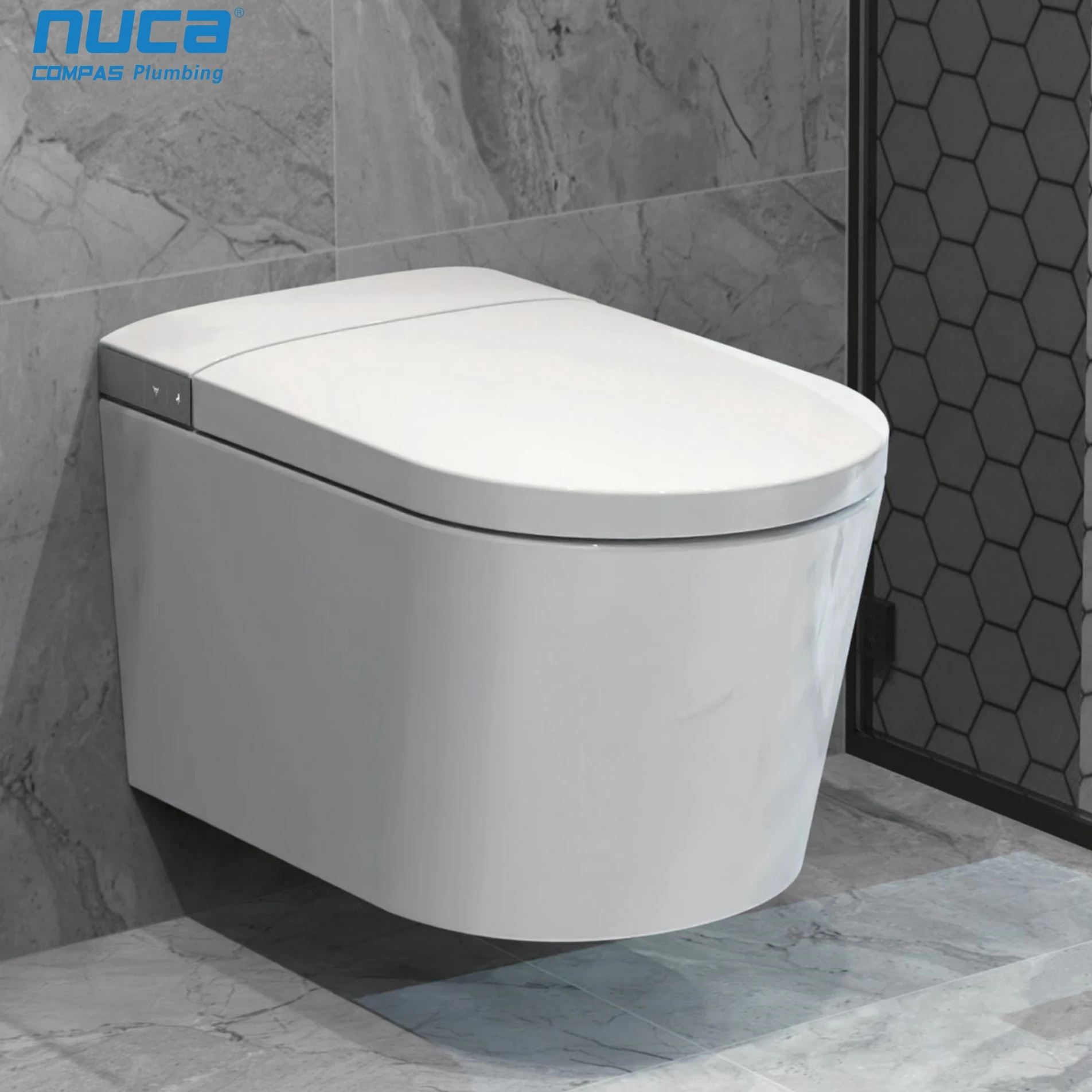 NUCA automatic operation flushing bathroom intelligent wc toilets sanitary ware electric smart toilet
