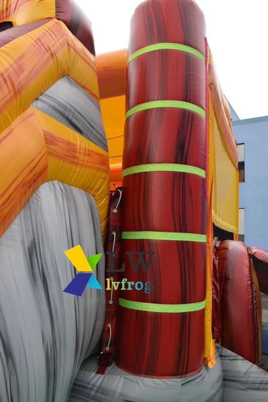 Factory price wholesale moon jumping inflatable bounce house/bouncy castle with water slide