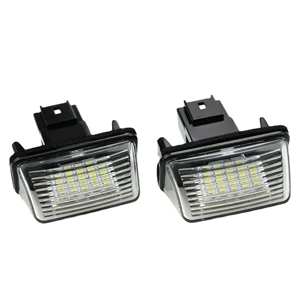 Vinstar High Performance  Premium Quality 2X 18#SMD 3W LED Car Tail Register Plate Lamp for Citroen C3 C4 C5 SAXO XSARA