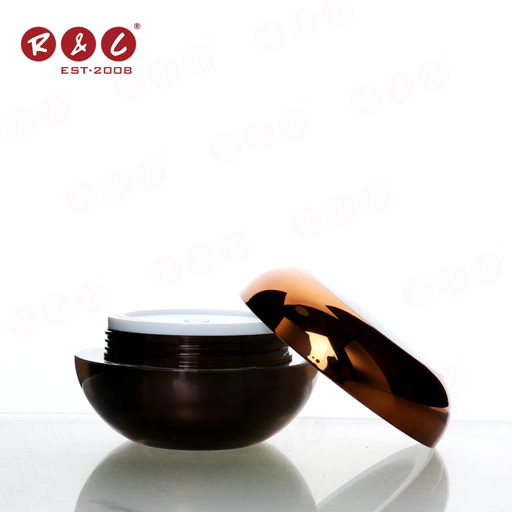 High Quality Plastic Jar Makeup Lipbalm Easy Open End Screen Printing Acrylic Cosmetic Jar Containers For Cream