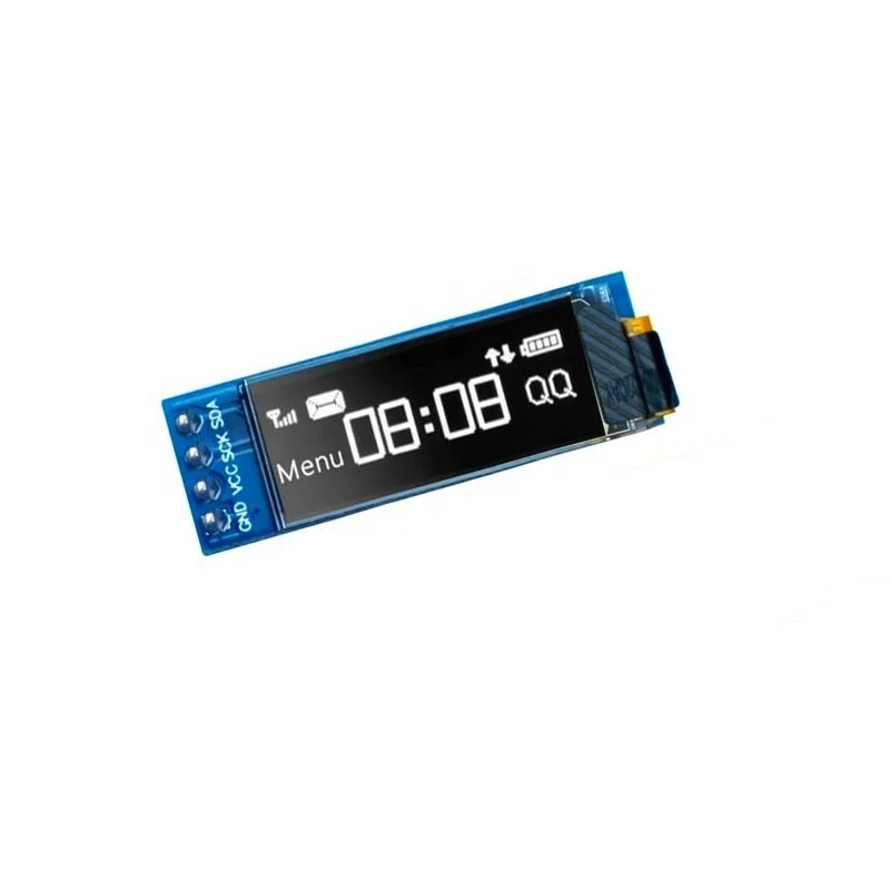 I2C Display 0.91 Inch I2C OLED Display Module OLED Screen Driver DC 3.3V~5V for Arduino STM32 Esp32