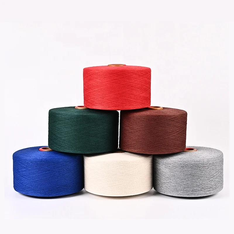 High Quality Eco-friendly Recycled 8S Open-end T/C Blended Yarn for Socks