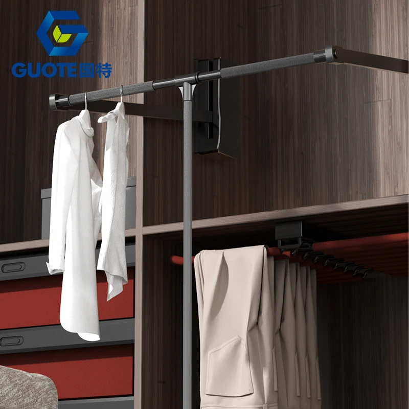 Guote  Factory Supply Closet Organizer System Pull Down Wardrobe Lift /Wardrobe accessories