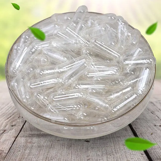 10000pcs Transparent Standard Size 0# Empty Capsules Gelatin Capsules Hollow Hard Gelation Seperate Or Joined Capsules