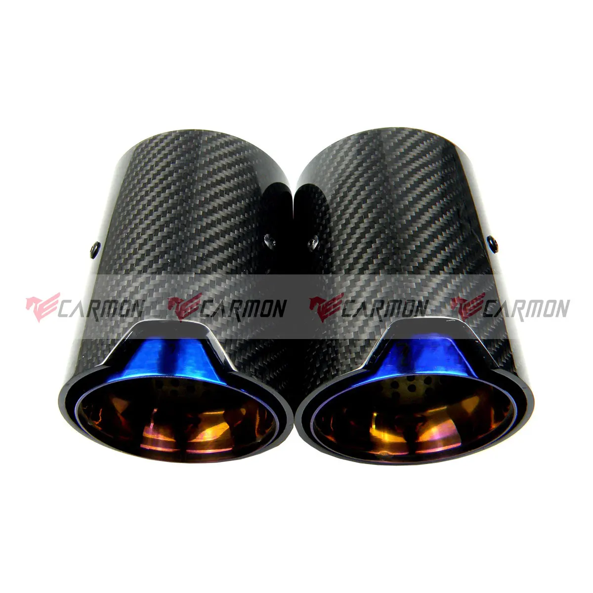 4pcs/set M Performance Carbon Fiber Exhaust Tip Muffler For  BMW M6 F06 F12 F13 2012-2018