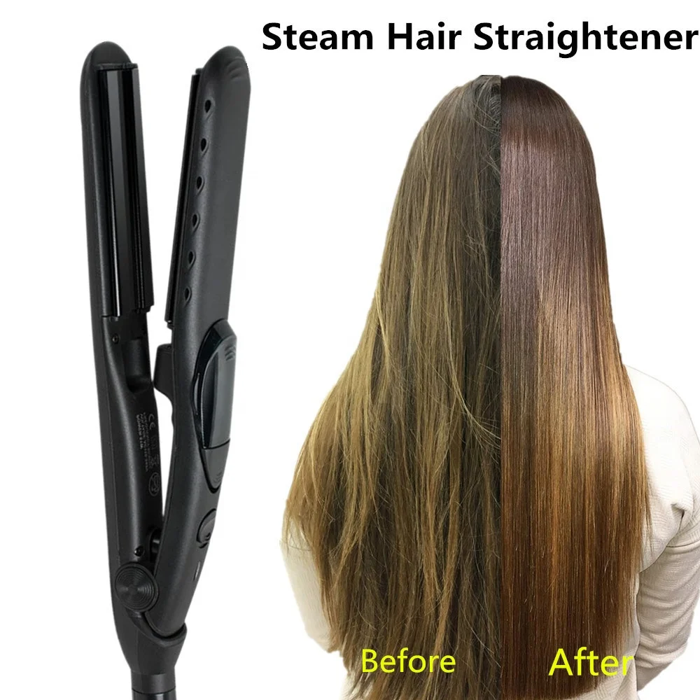 Factory Price Salon Styling tools LCD Steam Machines flat irons steam Hair Straightener