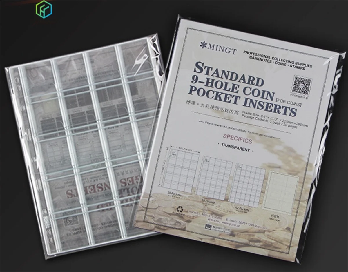 Канцелярские товары HUACAI по индивидуальному заказу, пластиковые держатели для монет, коллекционные принадлежности для монет, коллекция монет