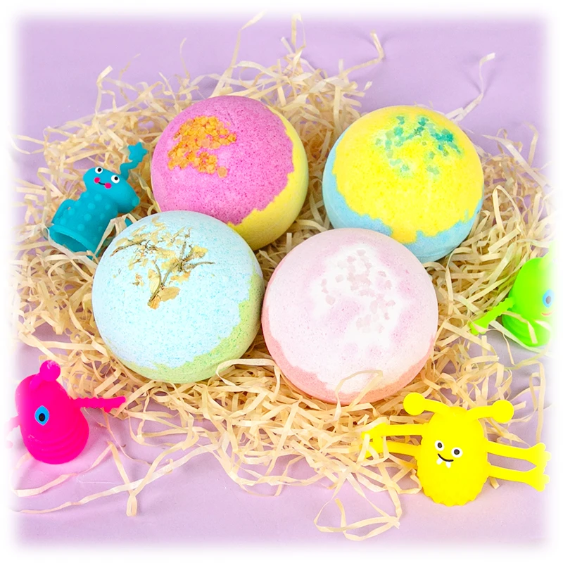 Wholesale Bath Fizzers Gift Set Kids Toys Ball Adult Child Organic Colorful Normal Skin Spa Relaxing Bath Bombs