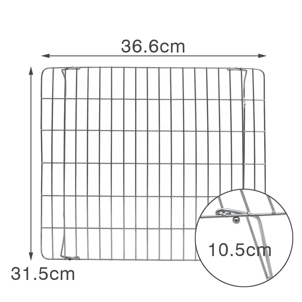 Stainless Steel Wire Cake Cooling Rack with Foldable Legs Cake Turntable for Baking Dishes & Pans