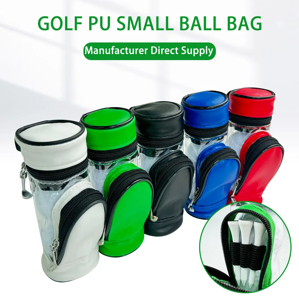 Factory Wholesale Small Golf Ball Storage Bag Pocket Holder Case Outdoor Sports Accessory for Men Women Golf Sports