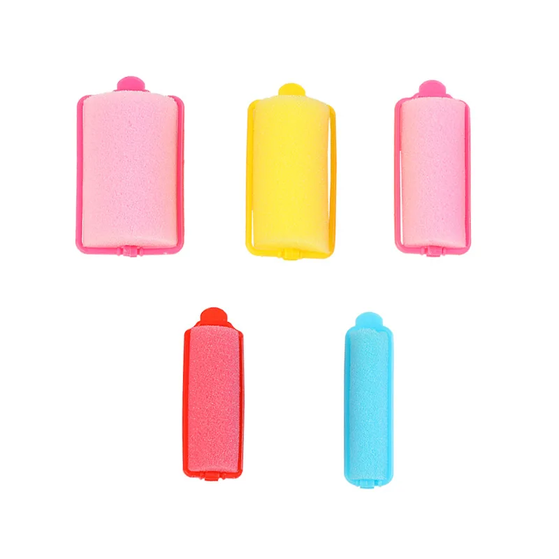 Губчатый ролик для волос Jumbo из пены, мягкие ролики для сна, завивка волнистой прически, инструменты для укладки длинных волос